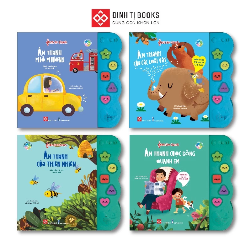 Sách âm thanh 5 nút tương tác Đinh Tị Books